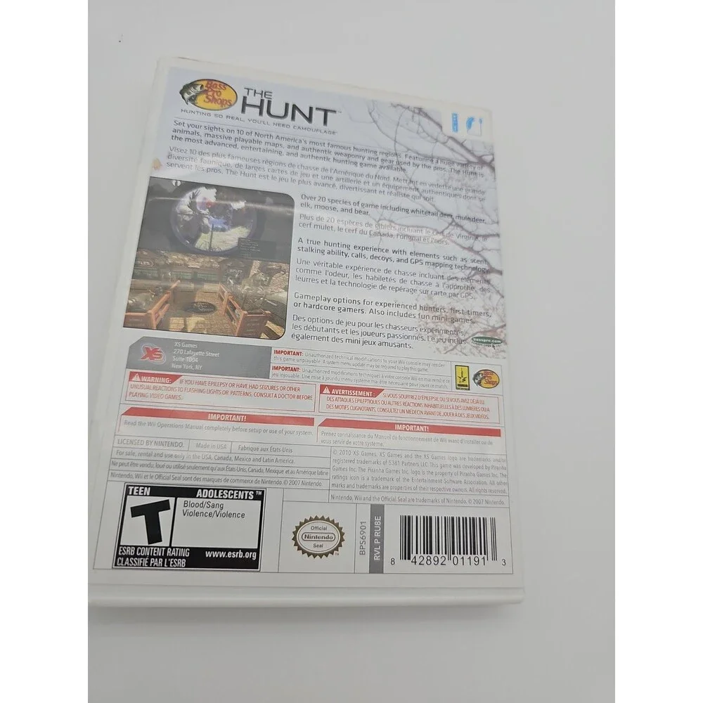 Bass Pro Shops: The Hunt (Nintendo Wii, 2010) Complete w/ Manual - Tested